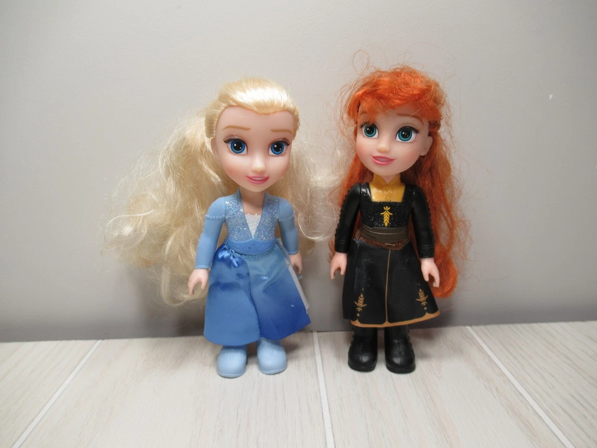 Disney Frozen Petites Anna Elsa mini dolls posable figures eBay