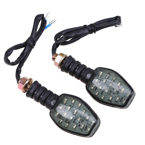 LED 10mm Amber Turn Signals Indicators M10 Blinker Lamp Universal For Motorcycle - Picture 6 of 12