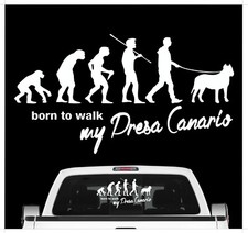 Presa Canario Perro Molosser Evolution Auto Aufkleber Hund Folie Dogo Sticker