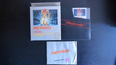 NES Metroid Bienengräber Spiel Ultra seltene Bienengraber Variante OVP CIB