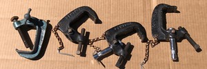 C Clamps For Stage Lighting - Lot Of 4, 1 x Colortran 3 x Century brands LOOK