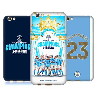 MANCHESTER CITY MAN CITY FC MEISTER 2023 SOFT GEL HANDYHÜLLE FÜR OPPO HANDYS