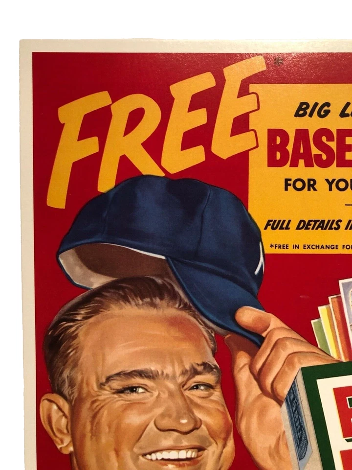 JOHNNY MIZE NEW YORK YANKEES RETRO FIRMADO HOMBRE ROJO IMPRESIÓN POST REPRODUCCIÓN Foto 3 de 4