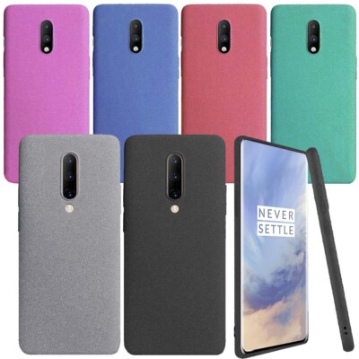 For OnePlus 7 1+7Pro 1Plus7 RockSand Matte Rubber Silicone case back shell cover