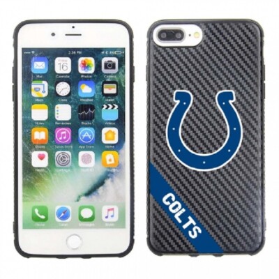 PBG NFL Indianapolis Colts Carbon Case for iPhone 8 Plus, 7 Plus, 6+, 6S+