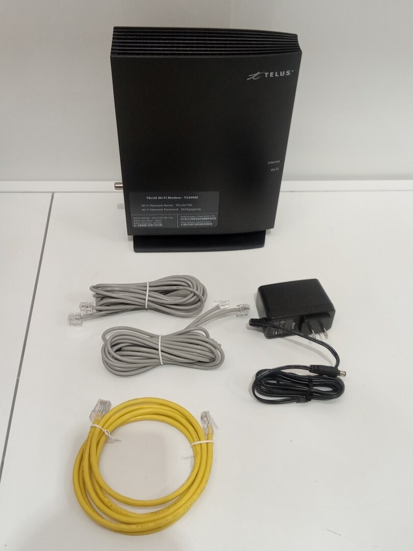 TELUS WiFi Modem T3200M Actiontec With Power Supply eBay