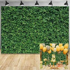 7x5ft Polyester Spring Greenery Leaves Grass Nature Photography Backdrop 7'x5'