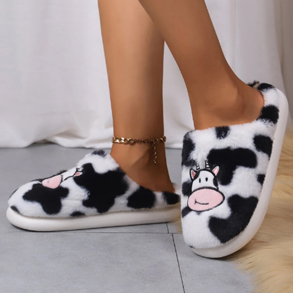 APL Pantofole Unisex Mucca Coppia Pantofole Accoglienti Adulti Casa Pantofole per Inverno Interno