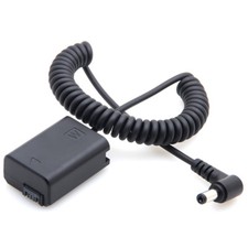 D-TAP Male to NP-FW50 Fake Battery Spring Power Cord For Sony A7 A7S A7R A6000