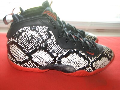 foamposite albino snakeskin on feet