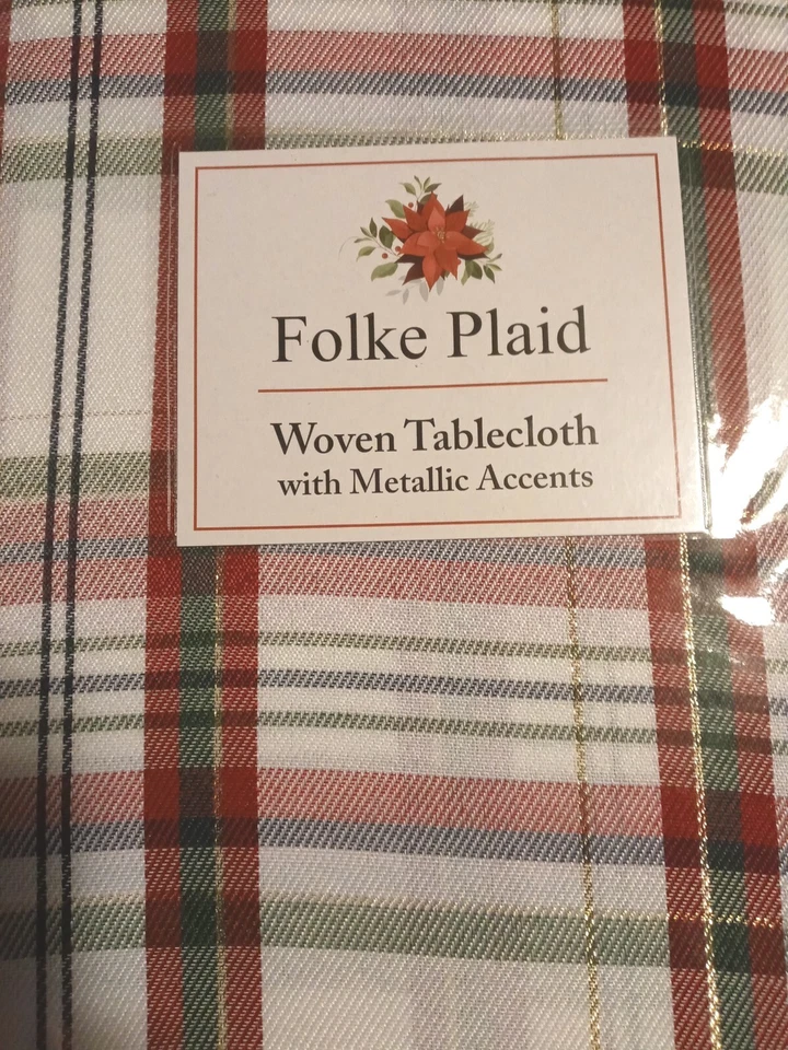 Mantel tejido a cuadros Folke con detalles metálicos Foto 2 de 4