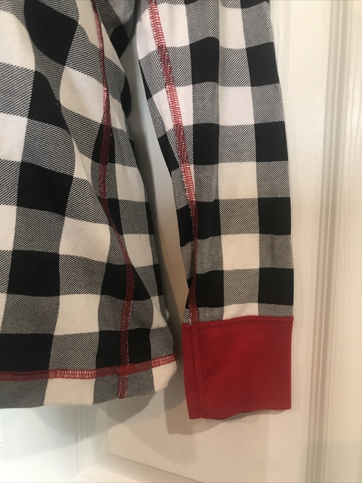 HANNA ANDERSSON  Buffalo Check Long Sleeve Knit Top Women's XL image 4