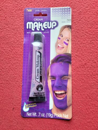 Halloween lila cremefarben Make-up Sportfan - Bild 1 von 2