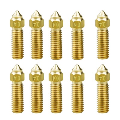 SeulQirw 10PCS 0.4mm Brass 3D Printer Nozzle Kit-High-Speed Printing&Anti-Clo...