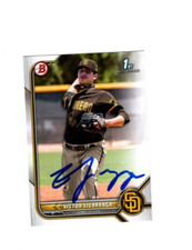 Victor Lizarraga 2022 1st Bowman IP autograph signed card San Diego BP127 b