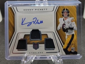 2022 Kenny Pickett Panini Chronicles Momentum RPA 8/99  Steelers Jersey Match