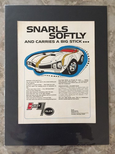 *READY to DISPLAY*1969 Hurst Olds 442 Oldsmobile print *Original*ad | eBay