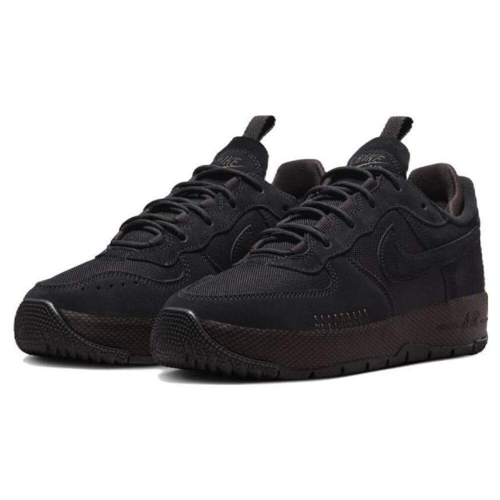 Size 8.5 - Nike Air Force 1 Wild Black Velvet Brown W for