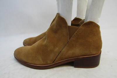 DV Dolce Vita Womens Size 8.5 M Brown Suede Chelsea Ankle Fashion Boots Bootie