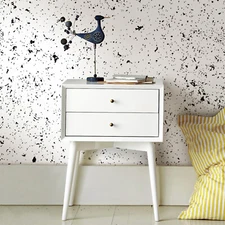 Dalmatian spot pattern Peel and stick animal speckle Removable Wallpaper