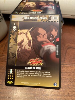 Epic Battles Trading Card Street Fighter - Gloves of Steel High Attack Punch c33