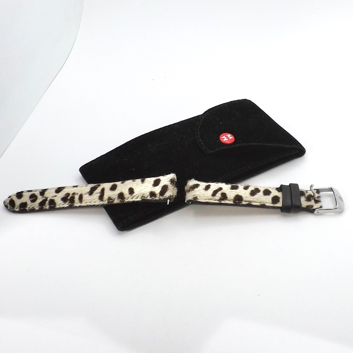 Michele Cheetah Leopard Print Watch Band 18mm Pouch | eBay display picture 1
