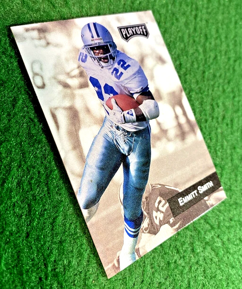 1993 Playoff #10 SP Foil Emmett Smith Dallas Cowboys NFL - Image 2 of 3