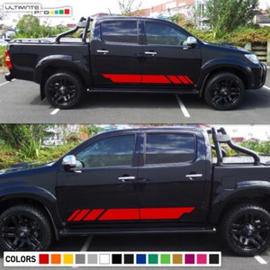 Decal Graphic Sticker Side Stripe Kit For Toyota Hilux Trd Sport Offroad Flare Ebay