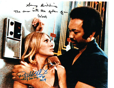 BRITT EKLAND SONNY CALDINEZ JAMES BOND DOPPELT SIGNIERT 10-8 COA BILD BEWEIS