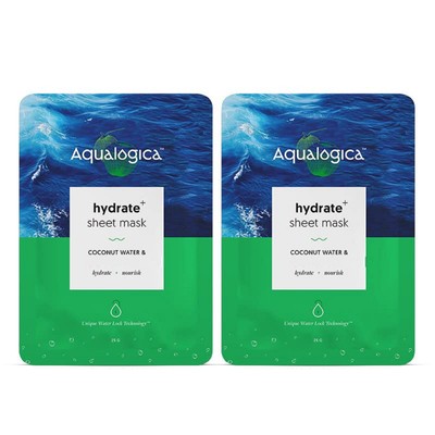 Aqualogica Hydrate Sheet Maske mit Kokoswasser für hydratisierte & strahlende 2er Pack