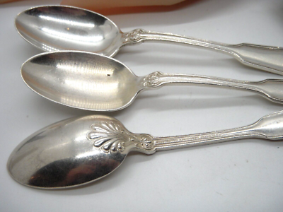 Tiffany & Co.のシルバースプーン 1) Tiffany and Co. 5.75in Shell and Thread Tea Spoon #M263 | eBay