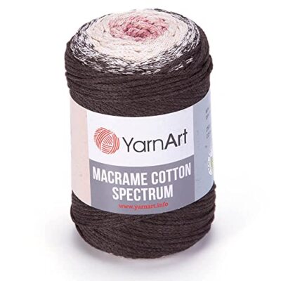 Yarn Art  Macrame Cotton Spectrum Macrame Cord 8.80 Oz, 246.06 Yds 80% 1302