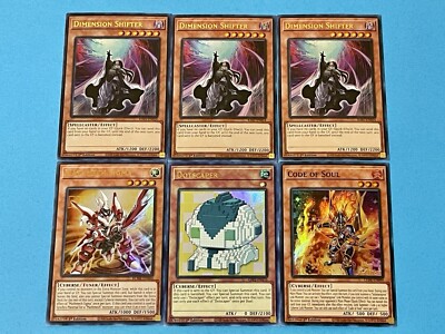 Code Of Soul + Dotscaper + Mathmech Sigma +  3x Dimension Shifter | Yu-Gi-Oh!