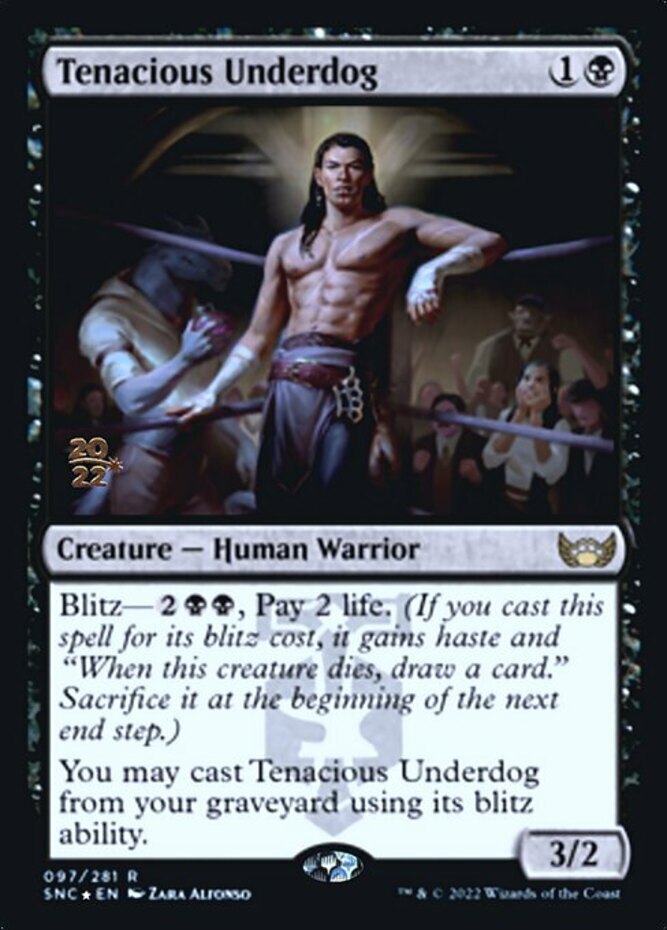 1x Tenacious Underdog - Foil - Prerelease Promo MTG - Streets of New Capenna - N