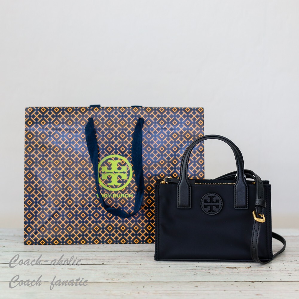 NWT Tory Burch Ella Nylon Mini Tote Crossbody Bag Purse in NWT Tory Burch Ella Nylon Mini Tote Crossbody Bag Purse in