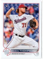 2022 Topps Series 1 MASON THOMPSON RC Washington Nationals