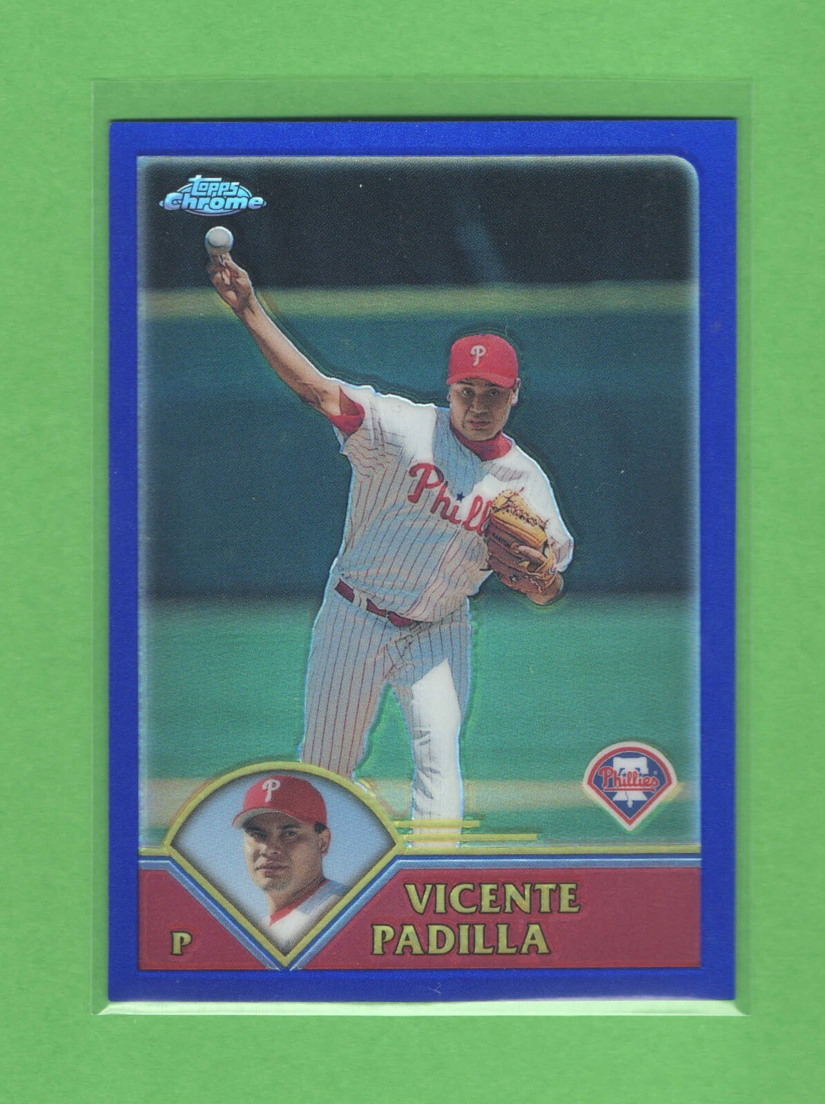 2003 Topps Chrome - Refractors - #174 - Vicente Padilla - 684/699 - Phillies