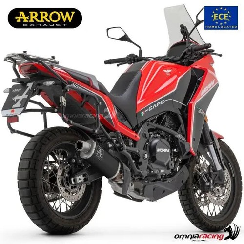 Arrow exhaust Indy Race dark aluminum approved for Moto Morini Xcape 650 2022> - Picture 3 of 4