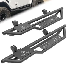 Heavy Duty Steel Nerf Bars Running Boards For 2018-2026 Jeep Wrangler JL 2 Doors