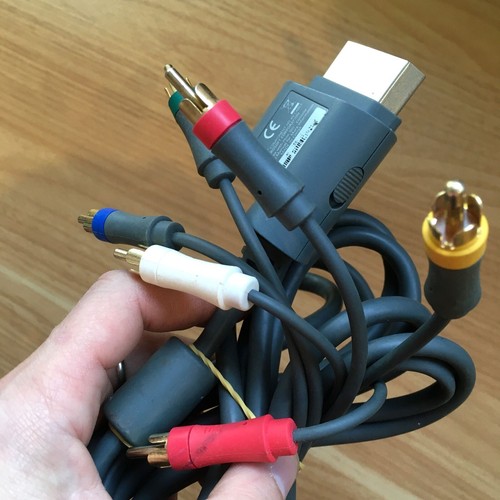 CÂBLE VIDÉO COMPONENT OFFICIEL POUR CONSOLE MICROSOFT XBOX 360 PAL EURO HD AV - Foto 4 di 4