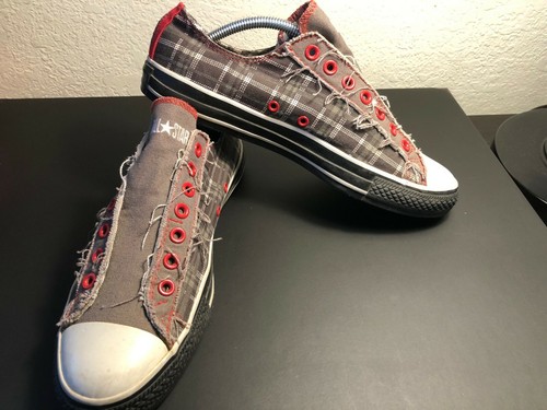 custom plaid converse