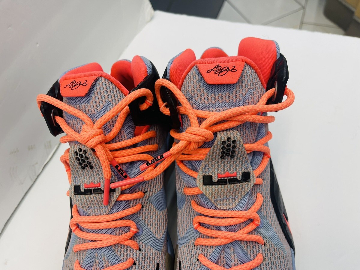 2014 Nike Lebron XII Orange/Black Basketball Shoes 684593 