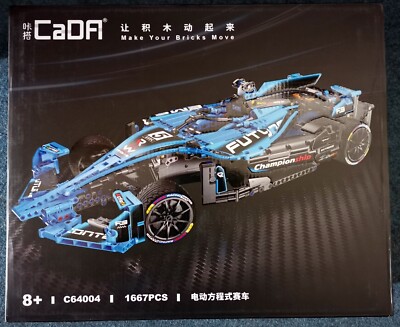 CADA C64004 FORMEL 1 E SPORT WAGEN RENN MODELL AUTO 1:8 TECHNIC 1667 TEILE OVP