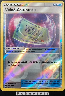 Pokemon Karte VULNE-ASSURANCE 126/147 REVERSE Sonne und Mond3 SL3 Französisch NEU