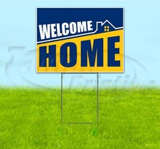 WELCOME HOME 18x24 Yard Sign WITH STAKE Corrugated Bandit USA MILITARY STUDENT