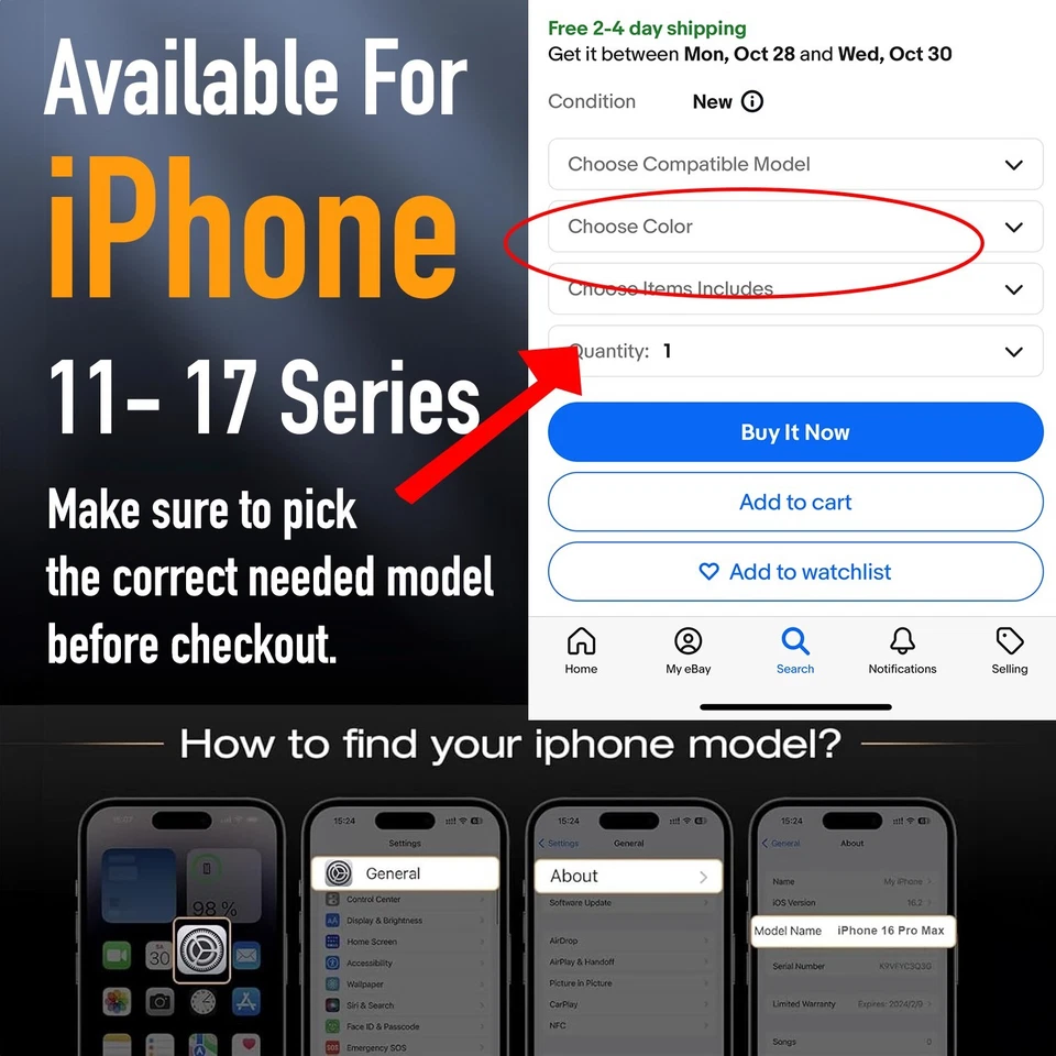 Shockproof Leather Case For iPhone 17 16 15 14 Plus 13 12 11 Pro Max Slim Cover - Image 2 of 4