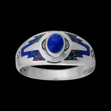 Native American Handmade Ring - Southwest Style - Lapis Lazuli and Mixed...