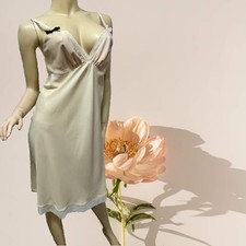 NWT $68 Vera Wang Chemise Nightgown MEDIUM Ivory/Nude/Beige