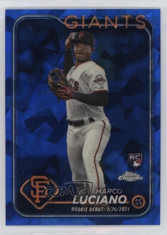 2024 Topps Chrome Update Sapphire Edition Rookie Debut Marco Luciano 1o3q