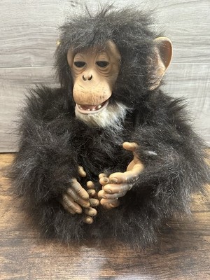 Hasbro FurReal Friends Chimpanzee Monkey Plush Electronic Brown 10'' Works